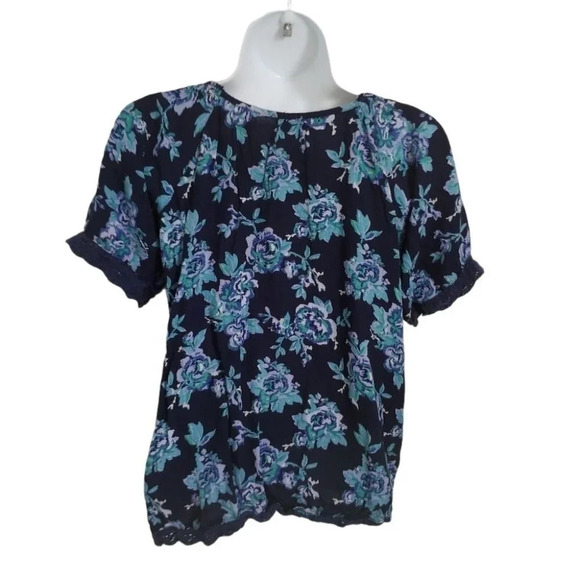 Angie Peasant-Style Bohemian Blouse, Crocheting, S - Picture 5 of 8